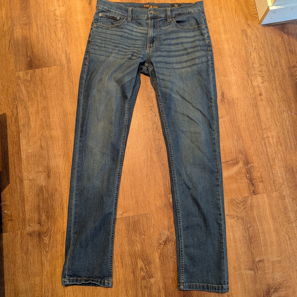 Ring of Fire Blue Slim Jeans with Stretch